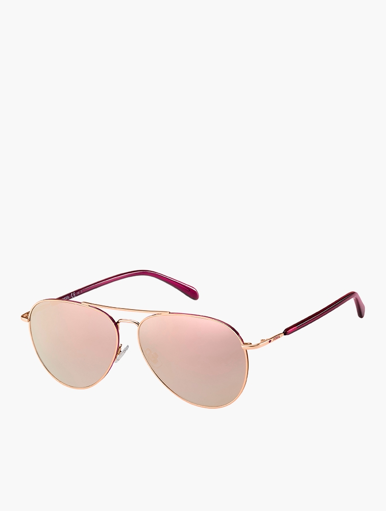 Fossil rose top gold sunglasses